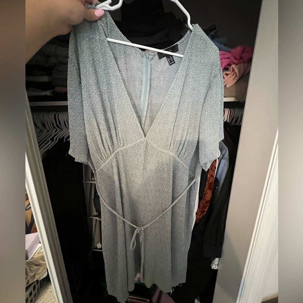 F21 Green ribbed soft dress